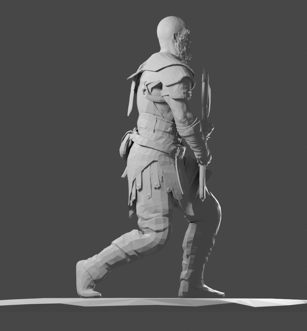 GOD OF WAR 4 - KRATOS 3D print model 3D print model_2