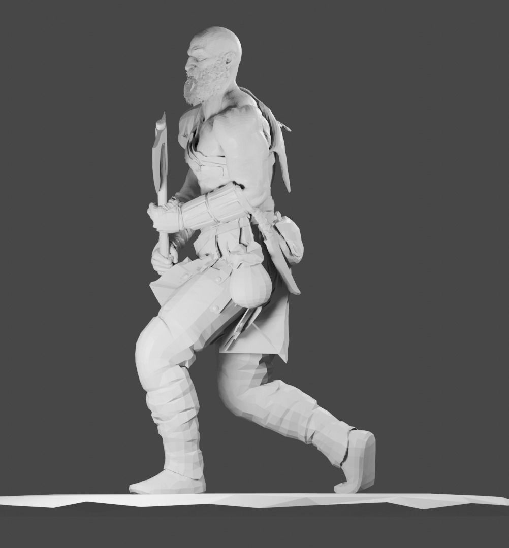 GOD OF WAR 4 - KRATOS 3D print model 3D print model_1