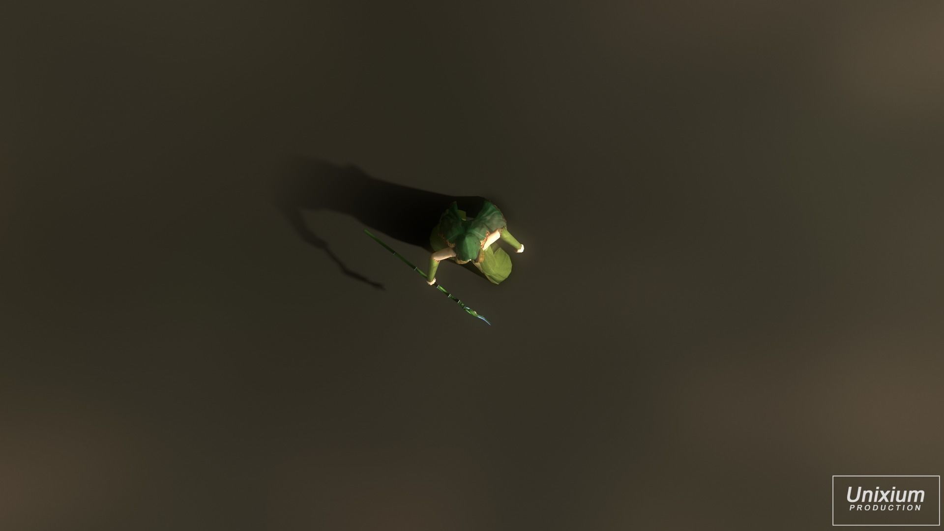 Female Forest Wizard Low-poly 3D model_10