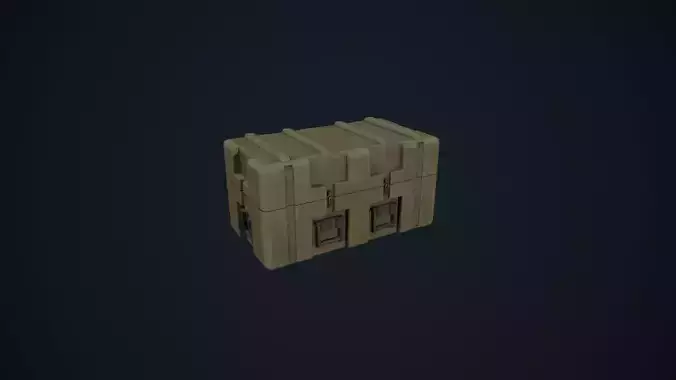Stylized Low Poly Military Hard Case