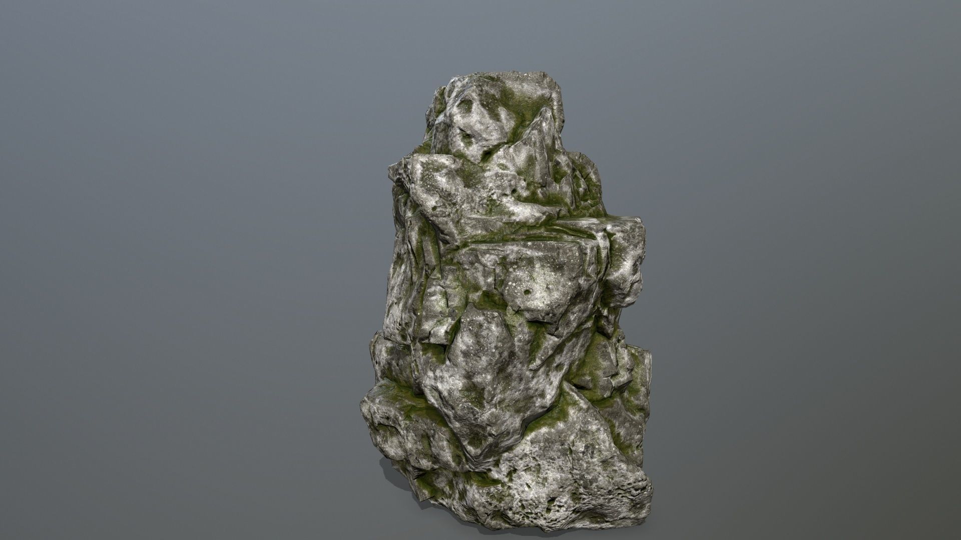 rocks set rock Low-poly 3D model_10