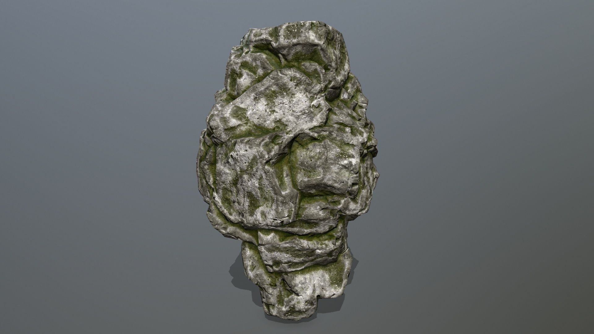 rocks set rock Low-poly 3D model_7