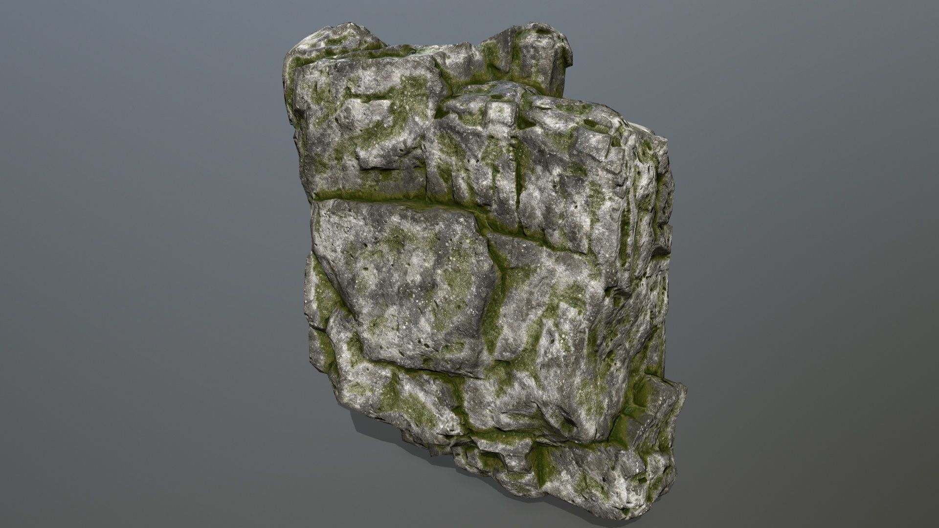 rocks set rock Low-poly 3D model_16