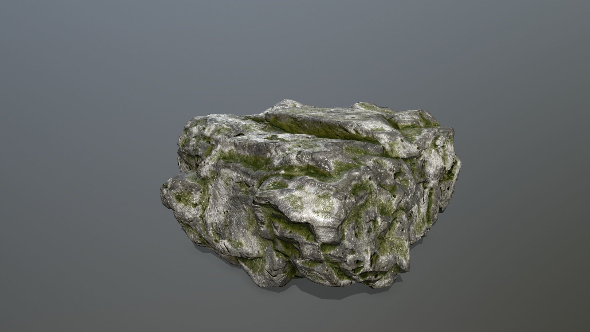 rocks set rock Low-poly 3D model_14