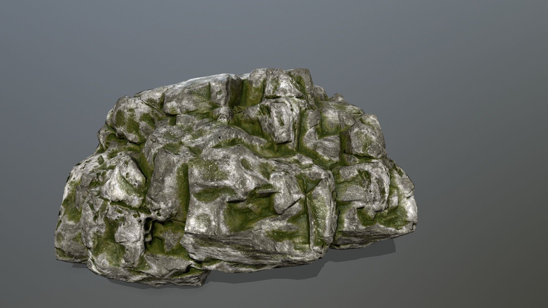 rocks set rock Low-poly 3D model_19