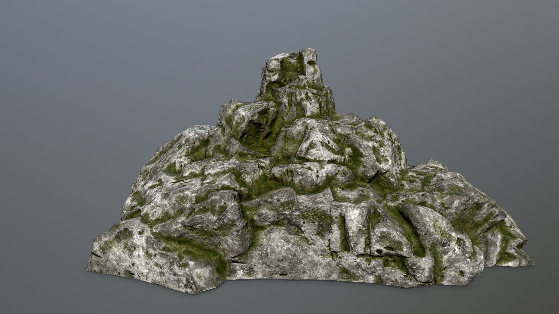 rocks set rock Low-poly 3D model_4