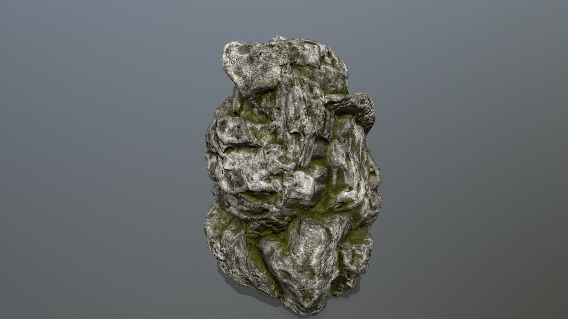 rocks set rock Low-poly 3D model_11