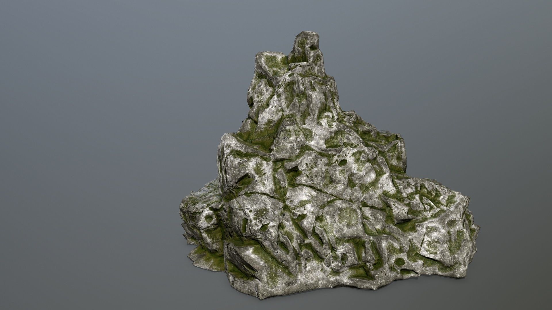rocks set rock Low-poly 3D model_2
