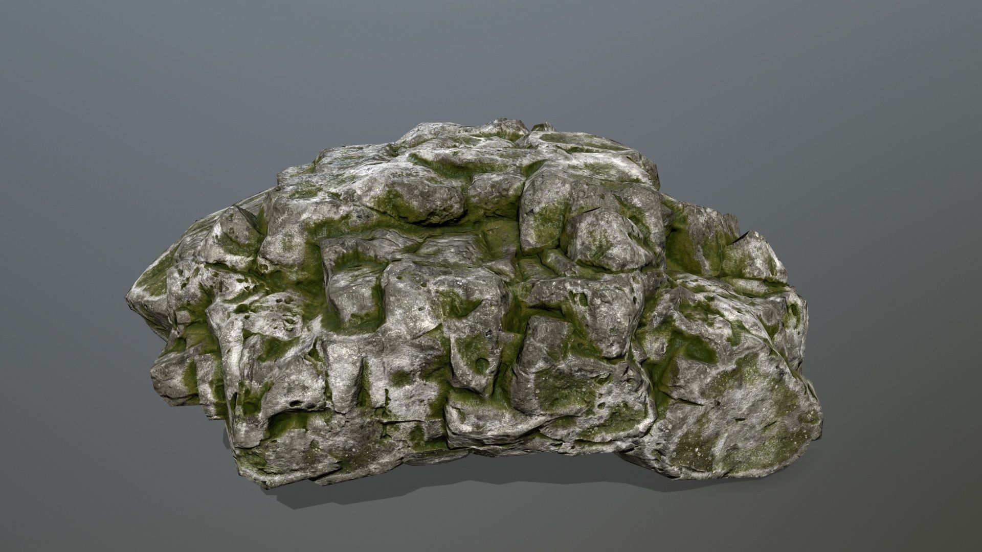 rocks set rock Low-poly 3D model_20