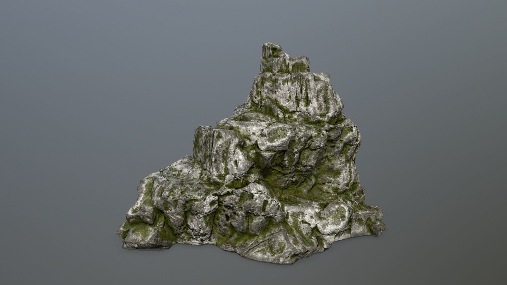 rocks set rock Low-poly 3D model_1