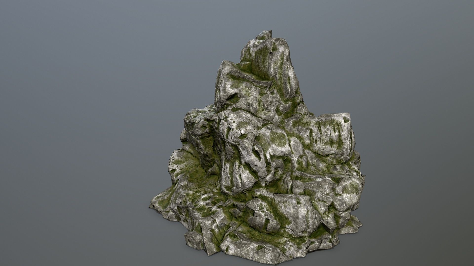 rocks set rock Low-poly 3D model_3