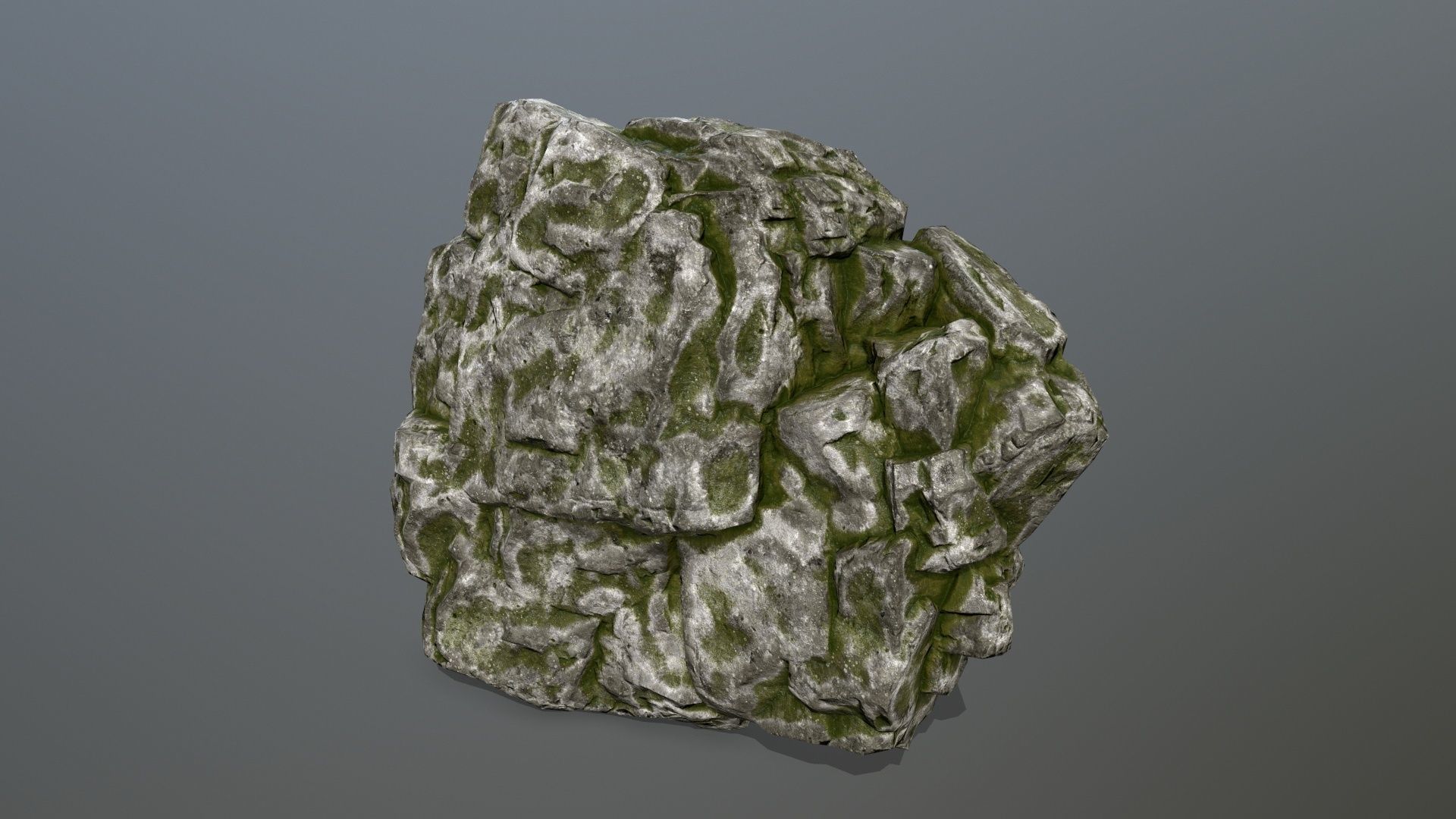 rocks set rock Low-poly 3D model_21