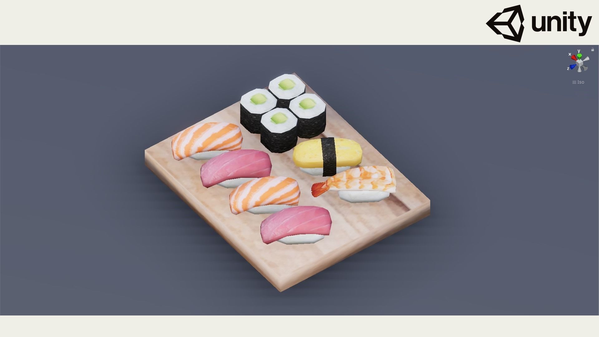 Sushi G08 Low-poly 3D model_9
