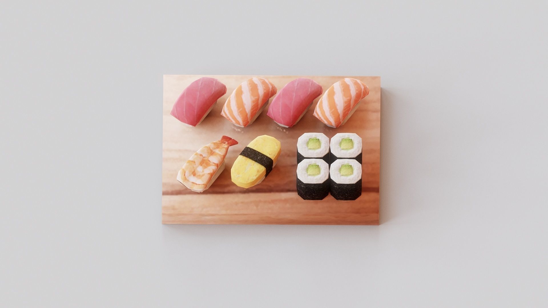 Sushi G08 Low-poly 3D model_2