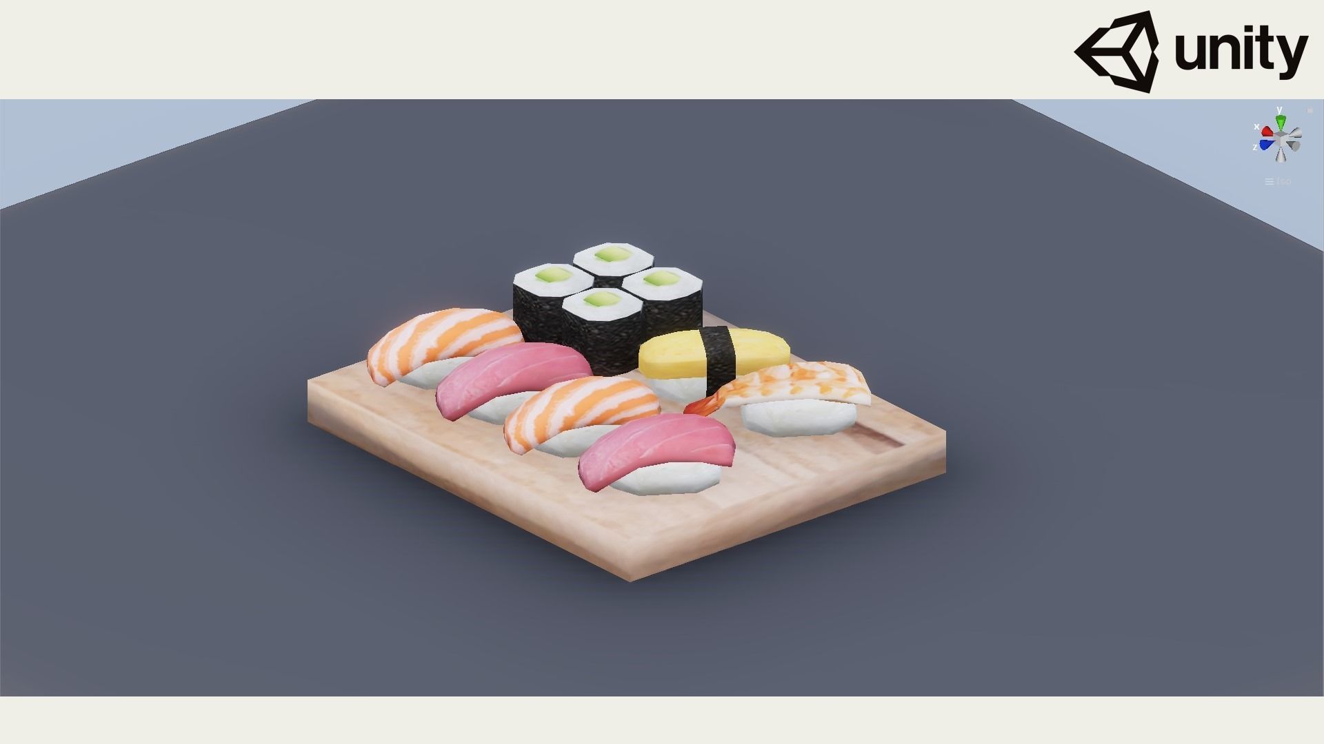 Sushi G08 Low-poly 3D model_8