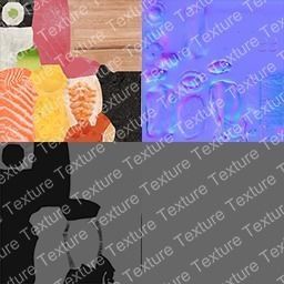 Sushi G08 Low-poly 3D model_11