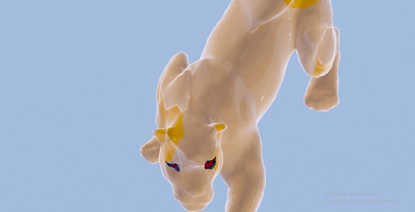 glass leopard 3D model_6