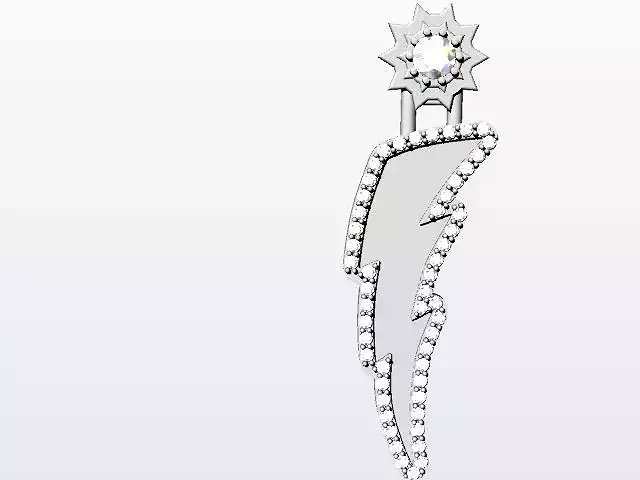 Diamond lighting bolt 
