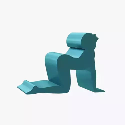 Phone stand kneeling 3D print model