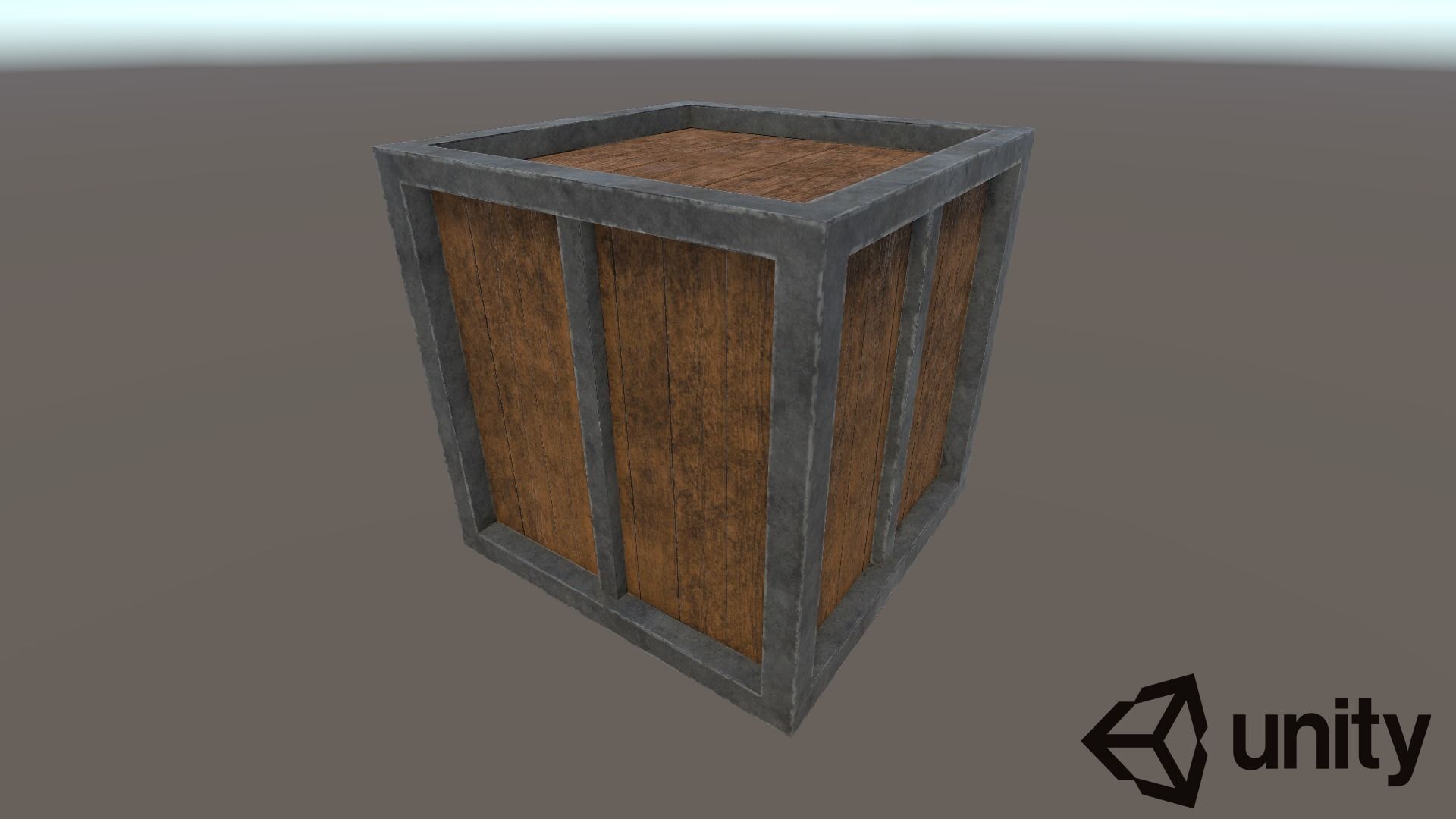 Crate-Box wooden crate Free low-poly 3D model_4