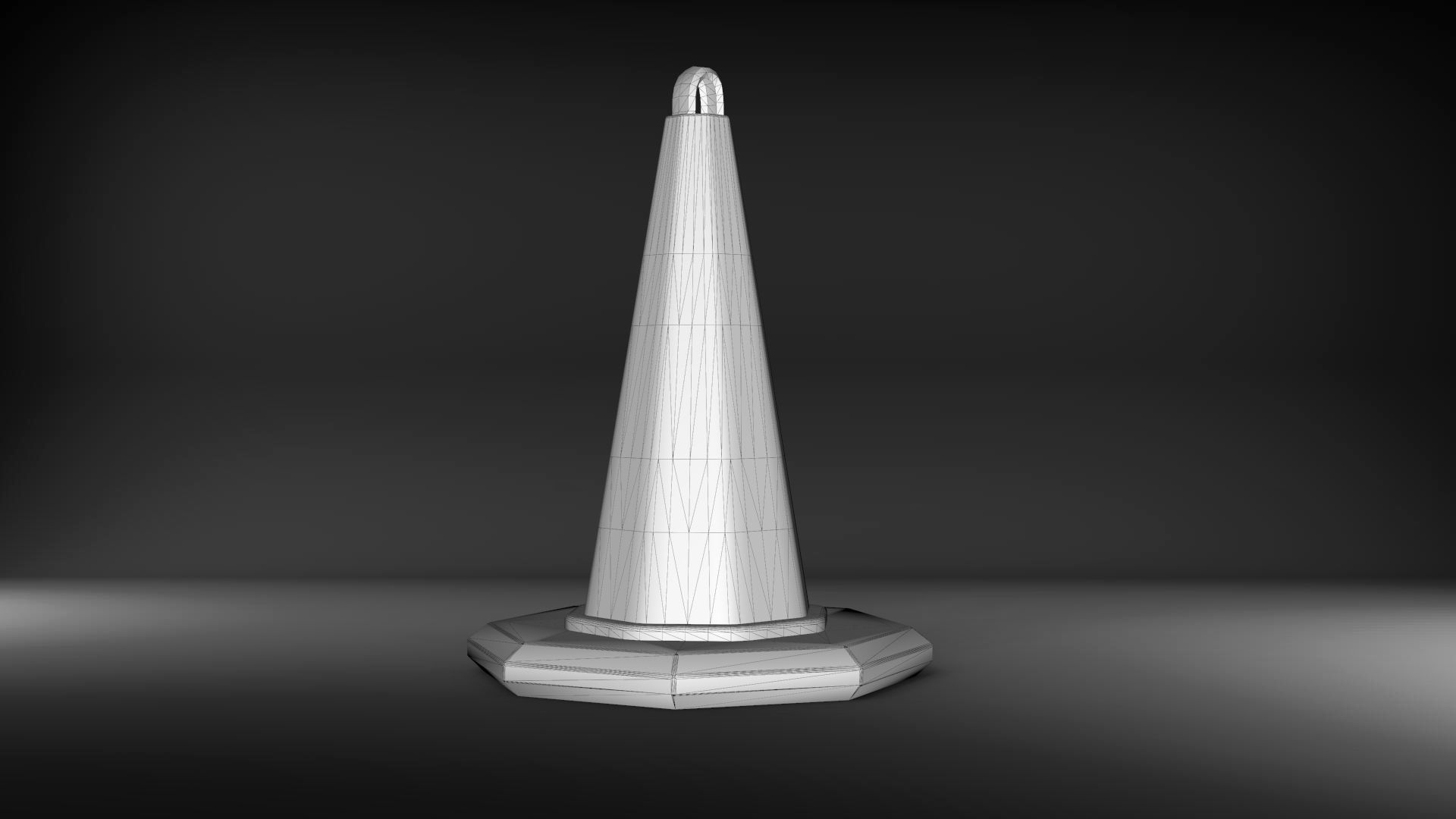 Traffic Cone Game Ready Low-poly 3D model_5