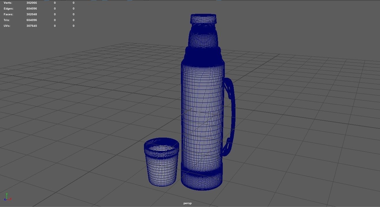 Thermo Bottle Free 3D model_4
