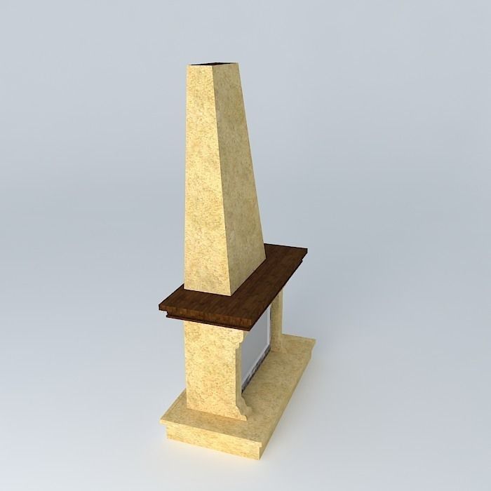 Classic fireplaces fireplace Free 3D model_1