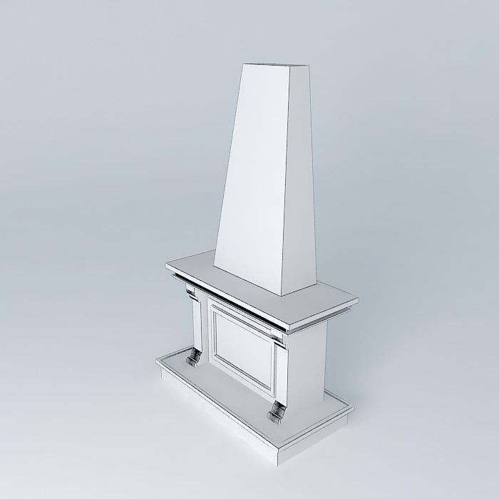 Classic fireplaces fireplace Free 3D model_3