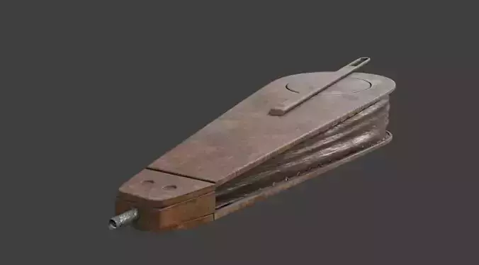 medieval blacksmith bellow with pbr textures