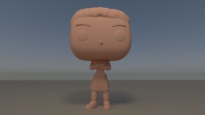 Custom Pop Female Arms Crossed Figure 3D Print DIY Model 3D print model