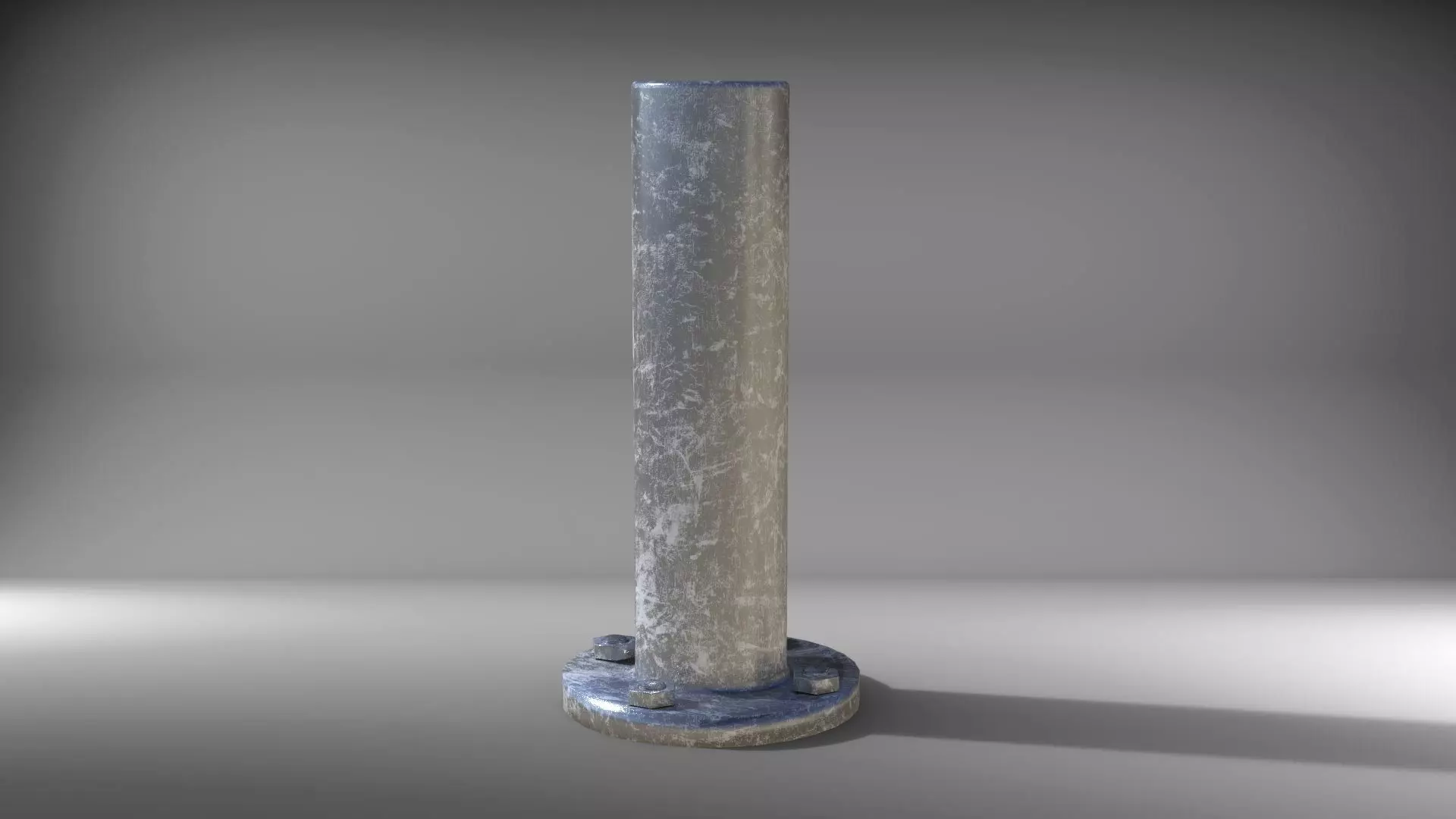 Traffic Metal Obstacle Game Ready Low-poly 3D model_0