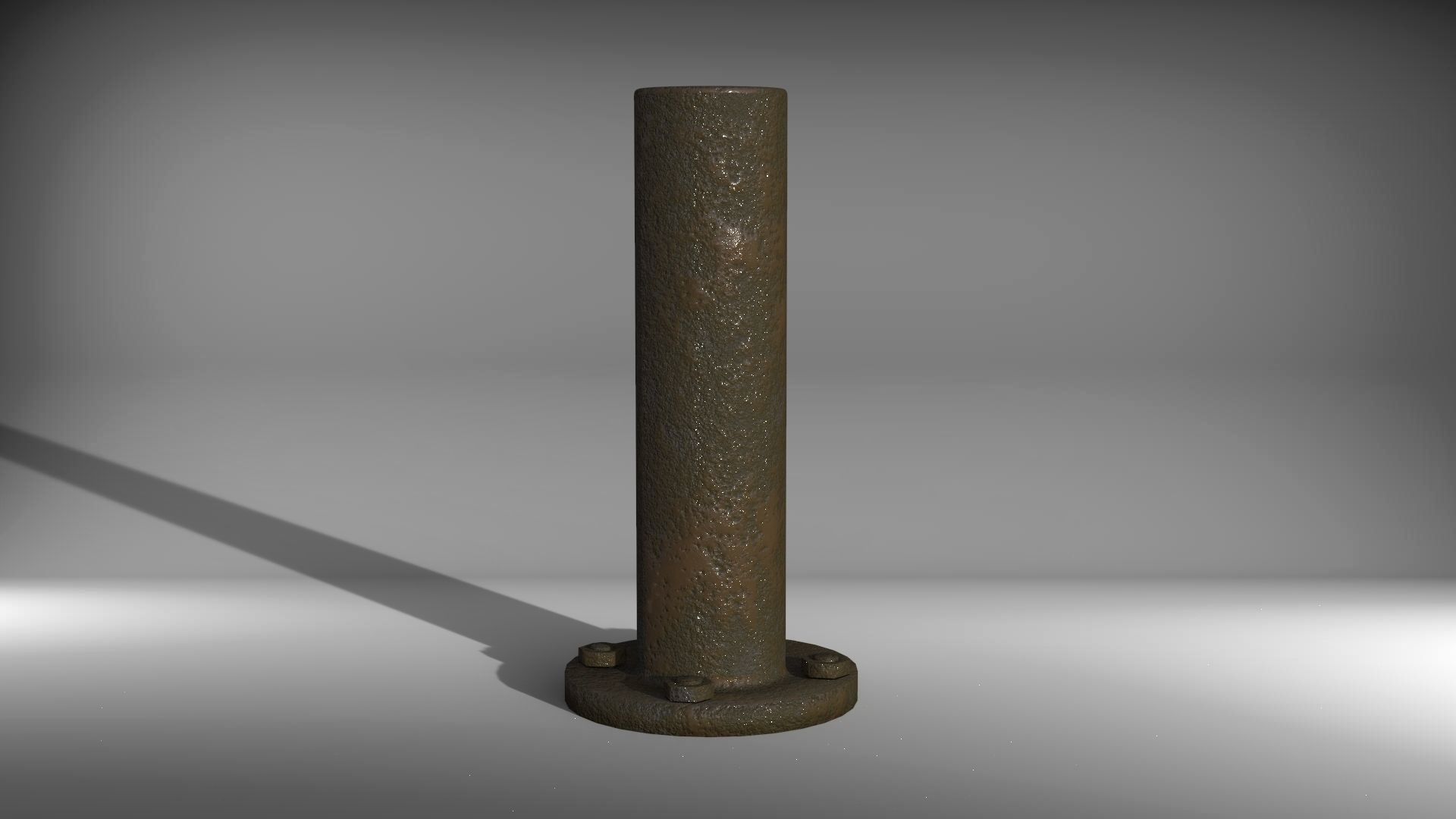 Traffic Metal Obstacle Game Ready Low-poly 3D model_2