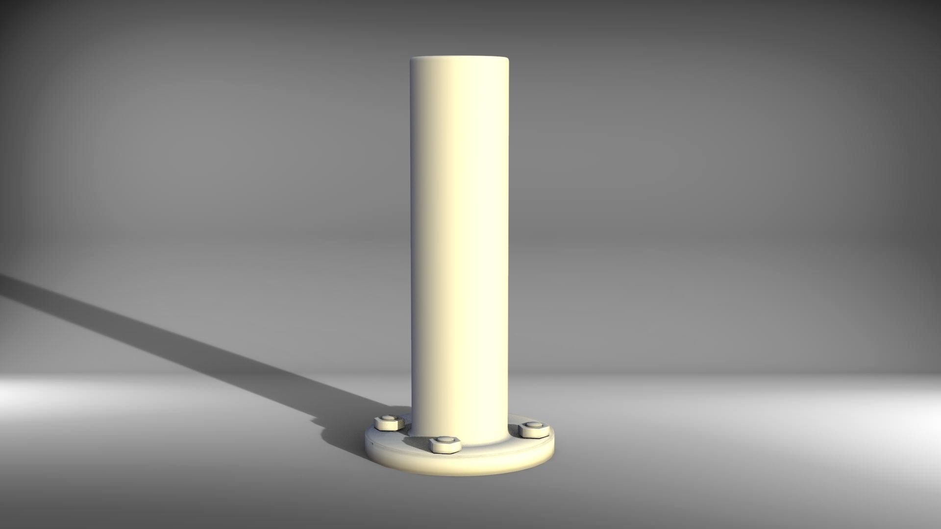 Traffic Metal Obstacle Game Ready Low-poly 3D model_3