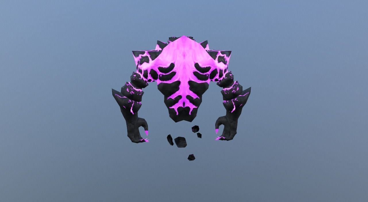 Shadow Spirit Elemental Low-poly 3D model_4