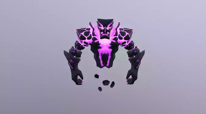Shadow Spirit Elemental Low-poly 3D model