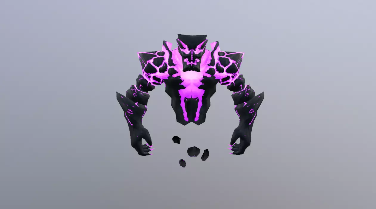 Shadow Spirit Elemental Low-poly 3D model_0