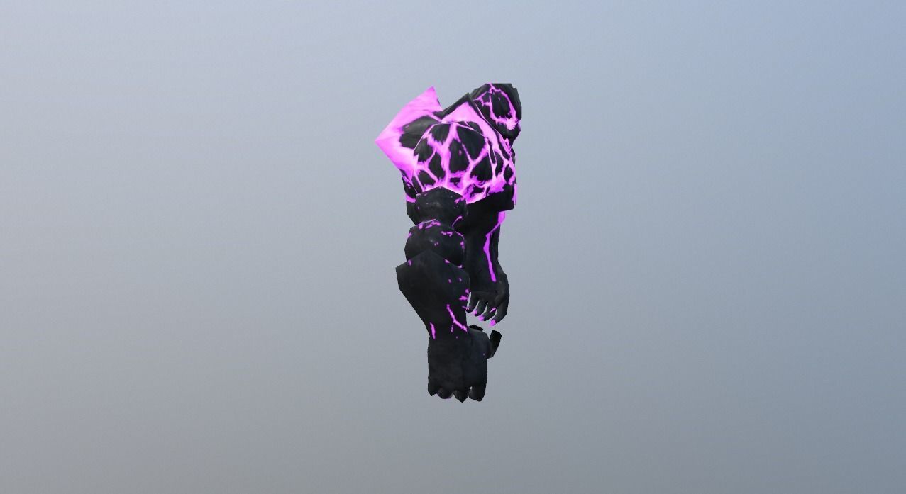 Shadow Spirit Elemental Low-poly 3D model_3