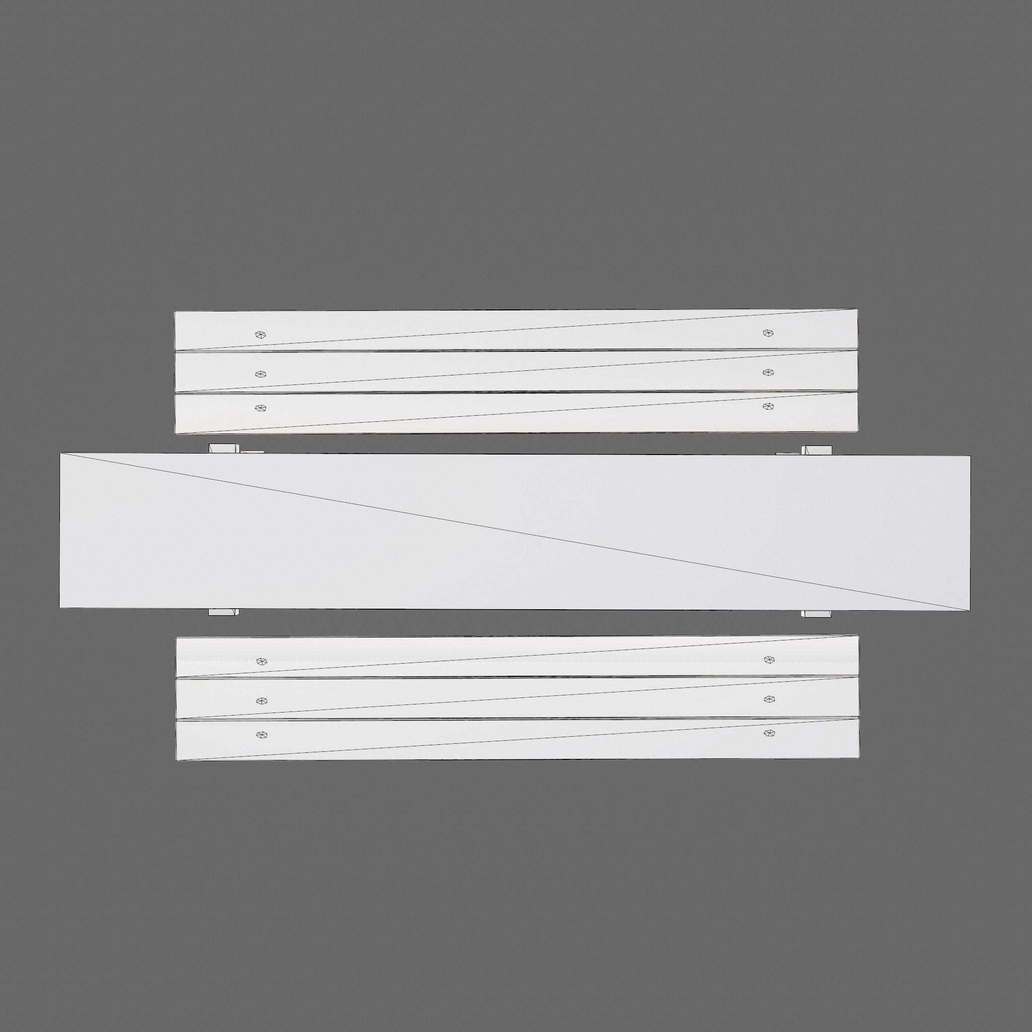 Wooden Tables Wide and Thin Free low-poly 3D model_12