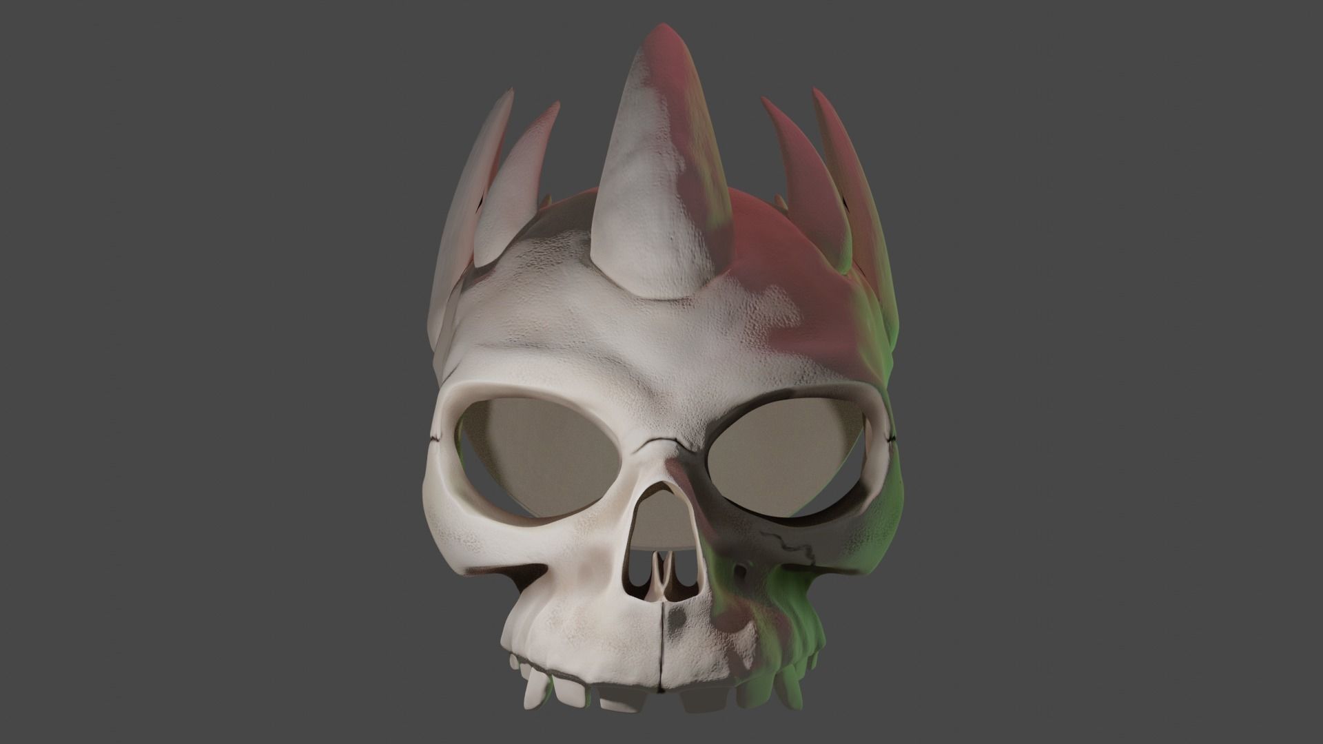 Skull Mask Evil 3D model_2