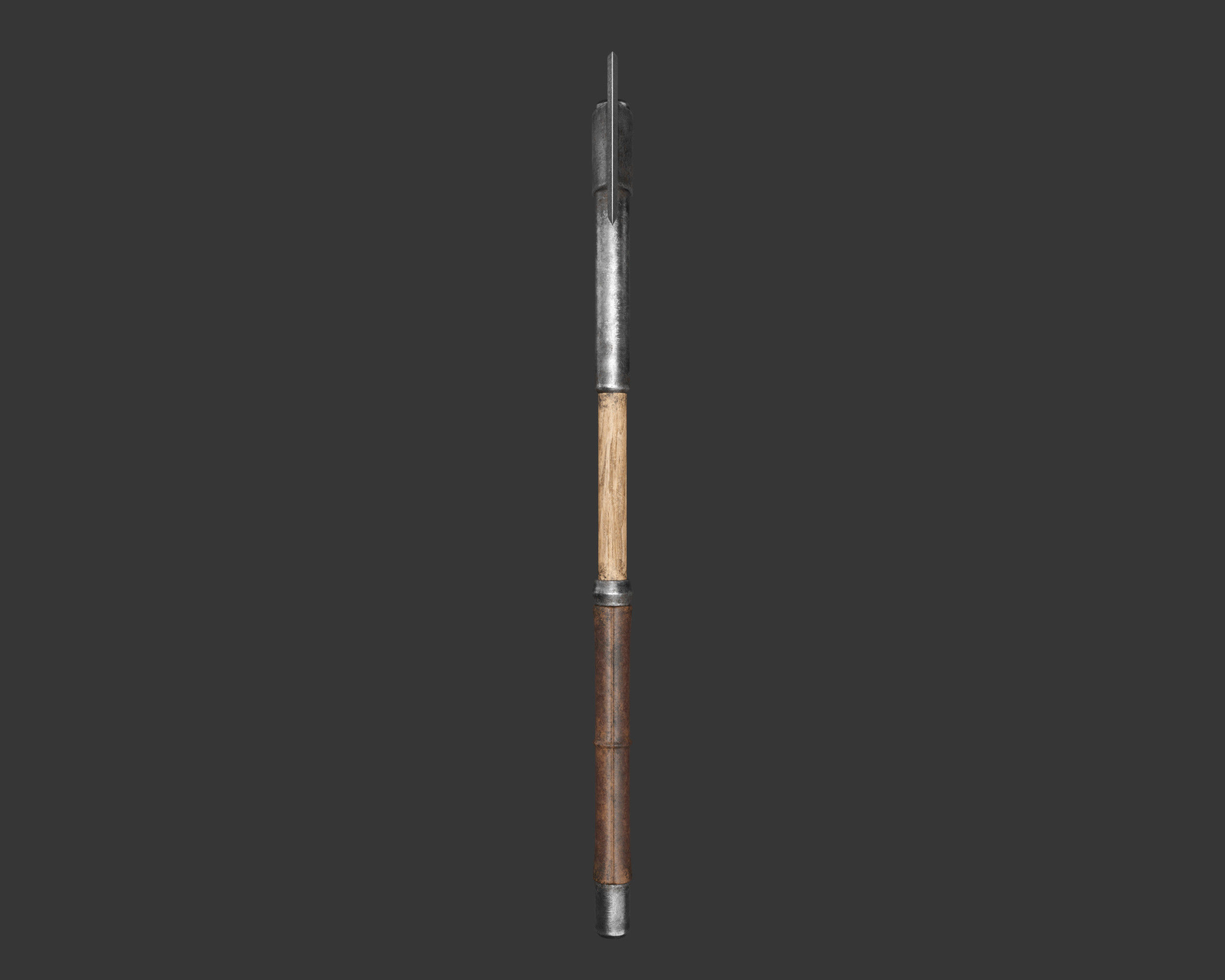 Medieval Knightly Weapon Axe Low-poly 3D model_6