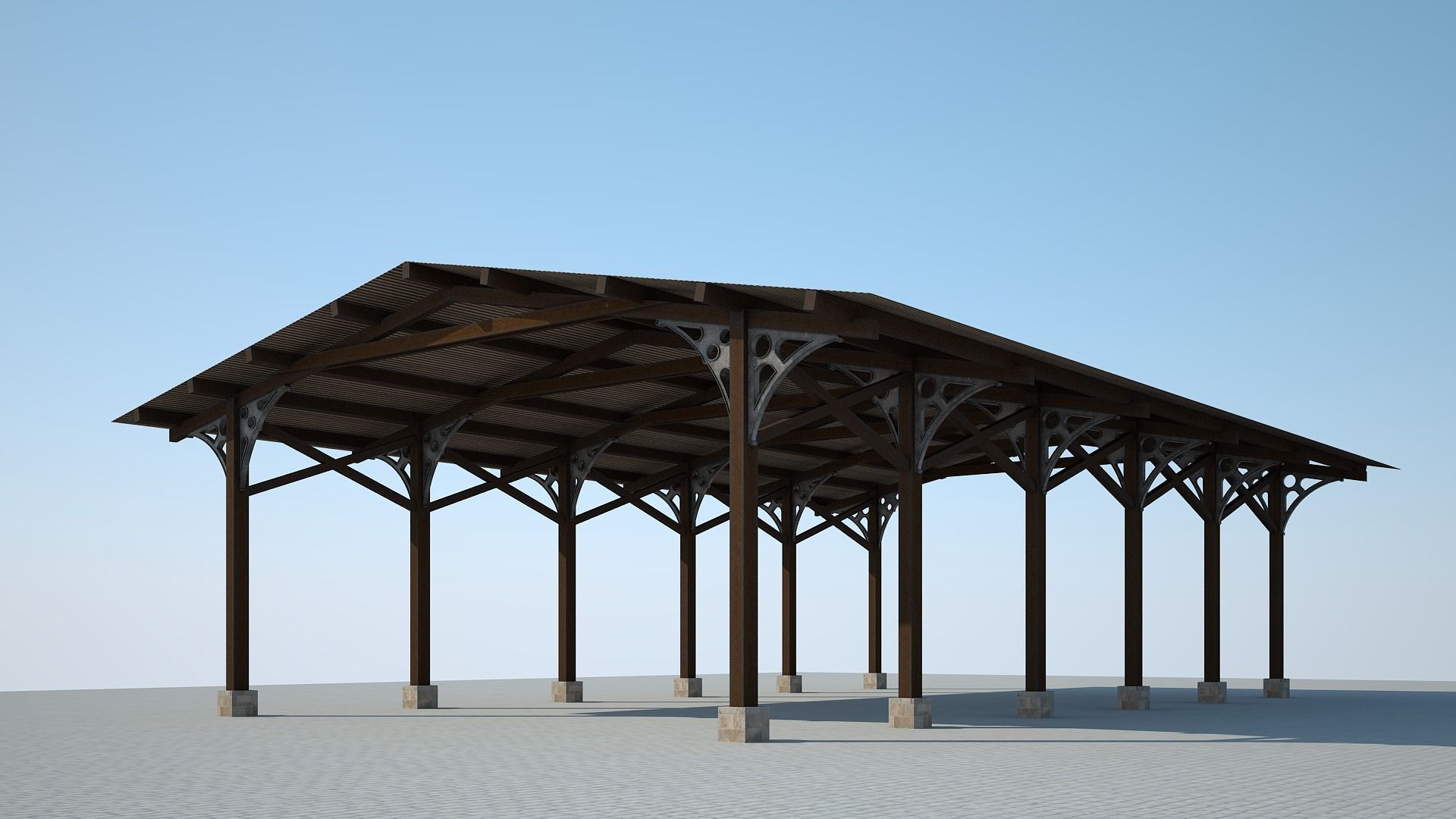 Old Shelter 3D model_2