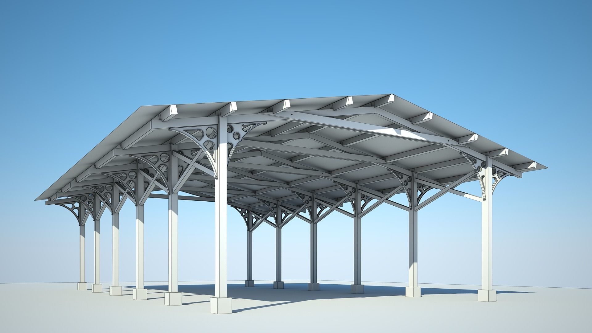 Old Shelter 3D model_1
