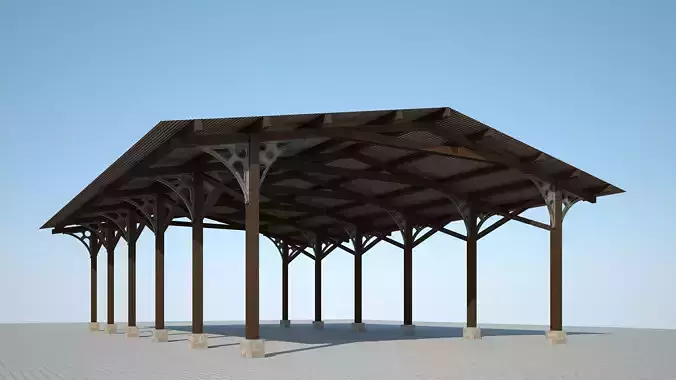 Old Shelter 3D model