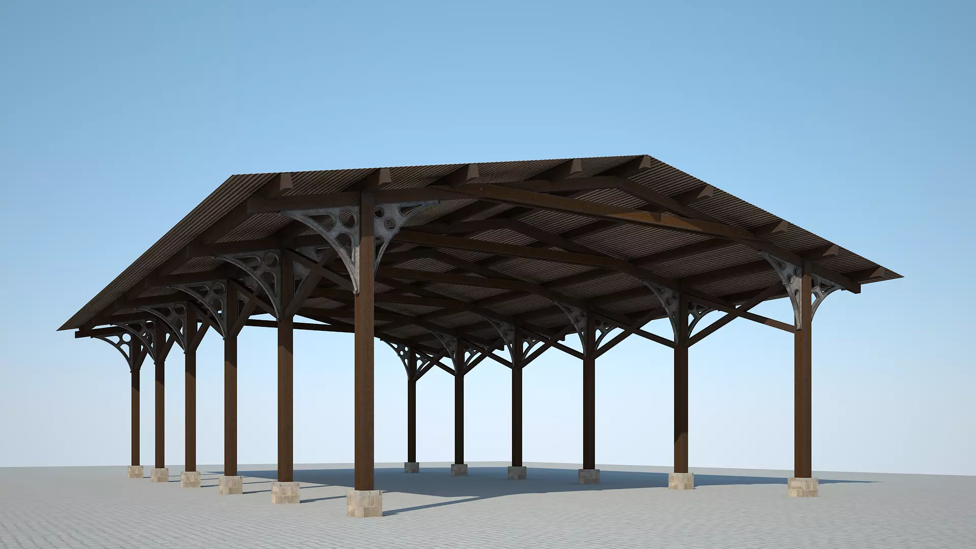 Old Shelter 3D model_0