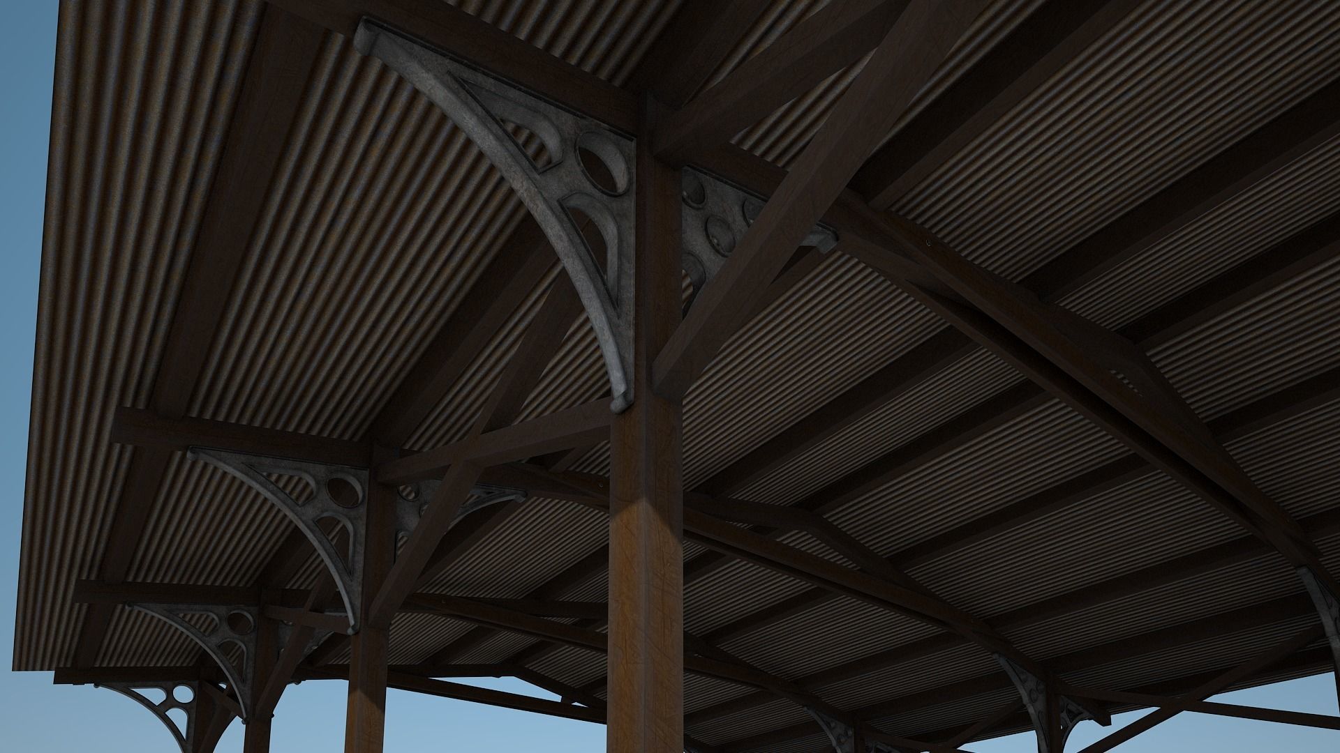 Old Shelter 3D model_8