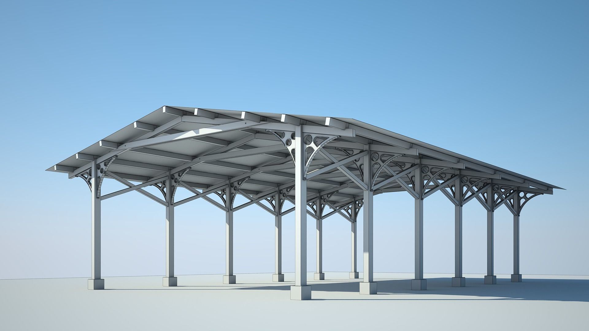 Old Shelter 3D model_3