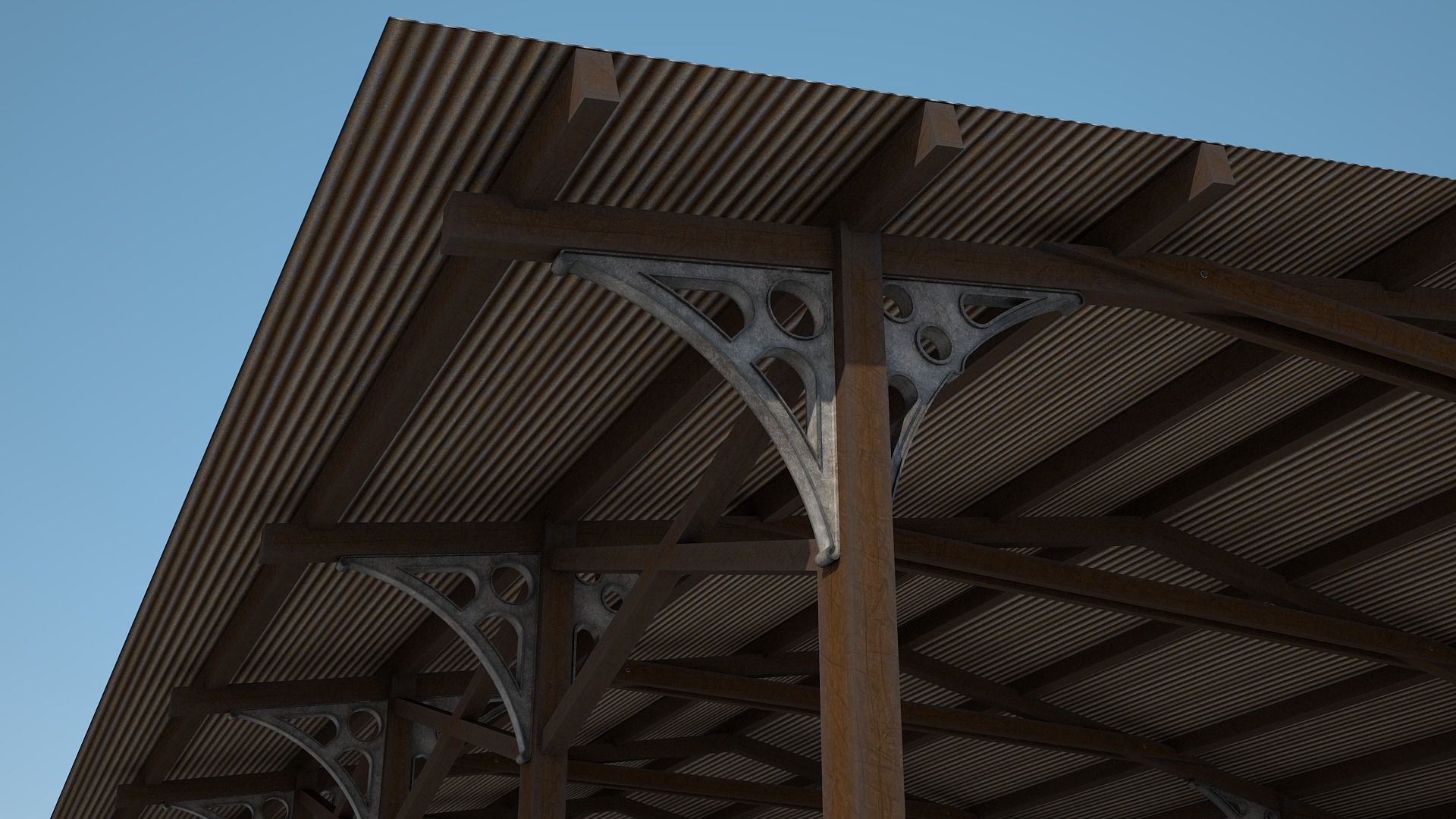 Old Shelter 3D model_10