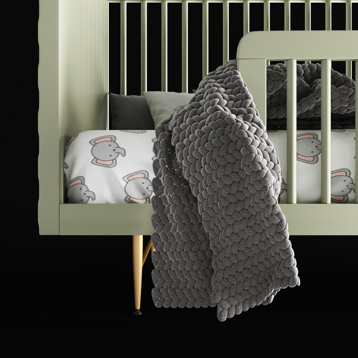 Audrey Crib 3D model_3