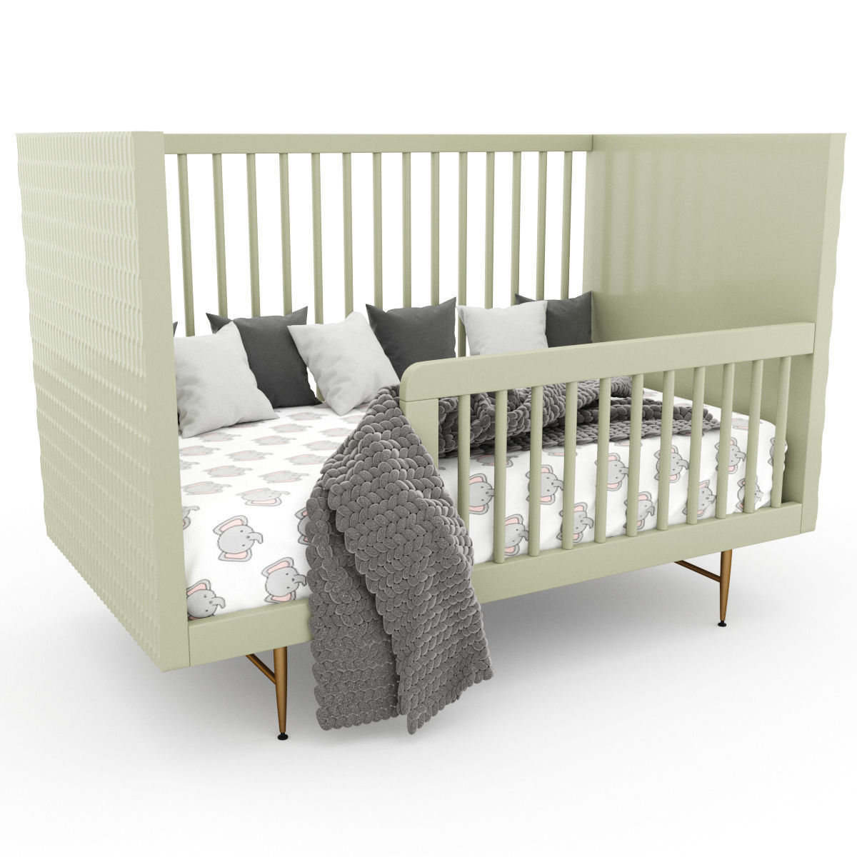 Audrey Crib 3D model_1