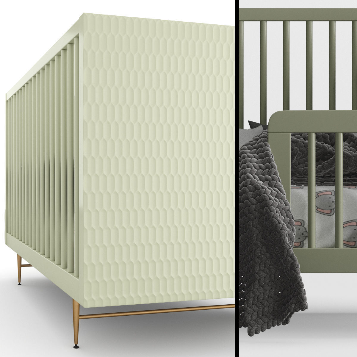 Audrey Crib 3D model_2